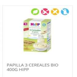 PAPILLA 3 CEREALES BIO 400G...