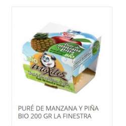 PURÉ DE MANZANA Y PIÑA BIO...